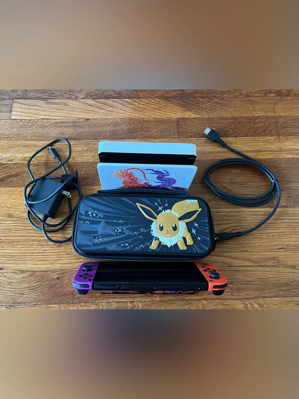 Nintendo Switch (OLED Model) Pokémon Scarlet & Violet Edition/Fifa 23 & CTR Game